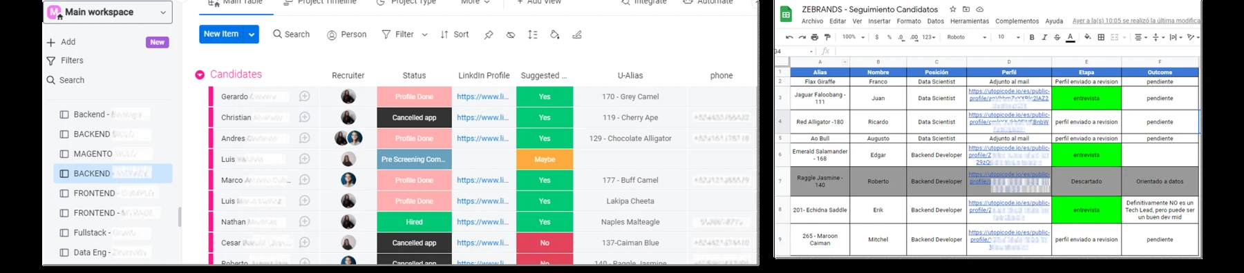 Original spreadsheets NEW